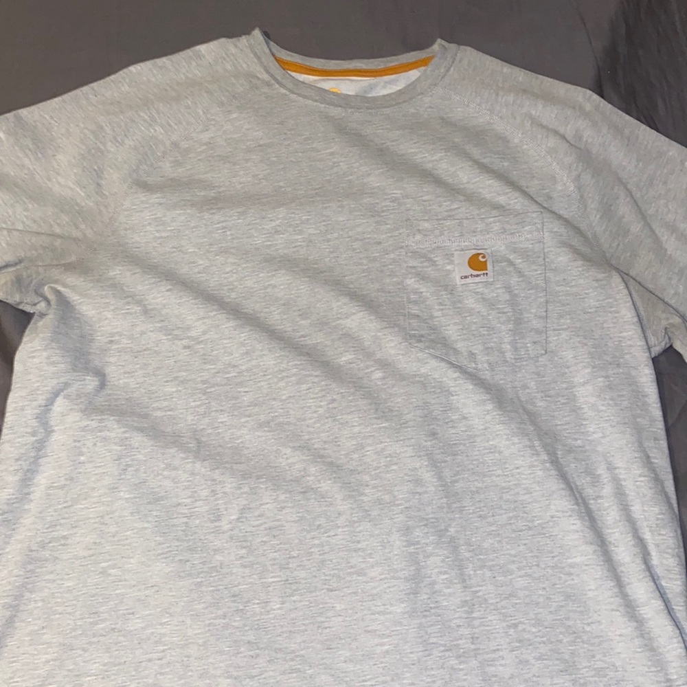 Carhartt Gray Relaxed Fit Large Shirt